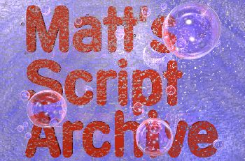 Welcome to Matt's Script Archive - Banner 2